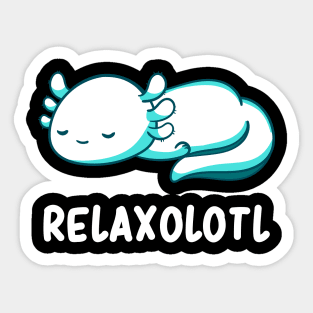 Mexican Walking Fish Humor Salamander Cute Axolotl Pun Sticker